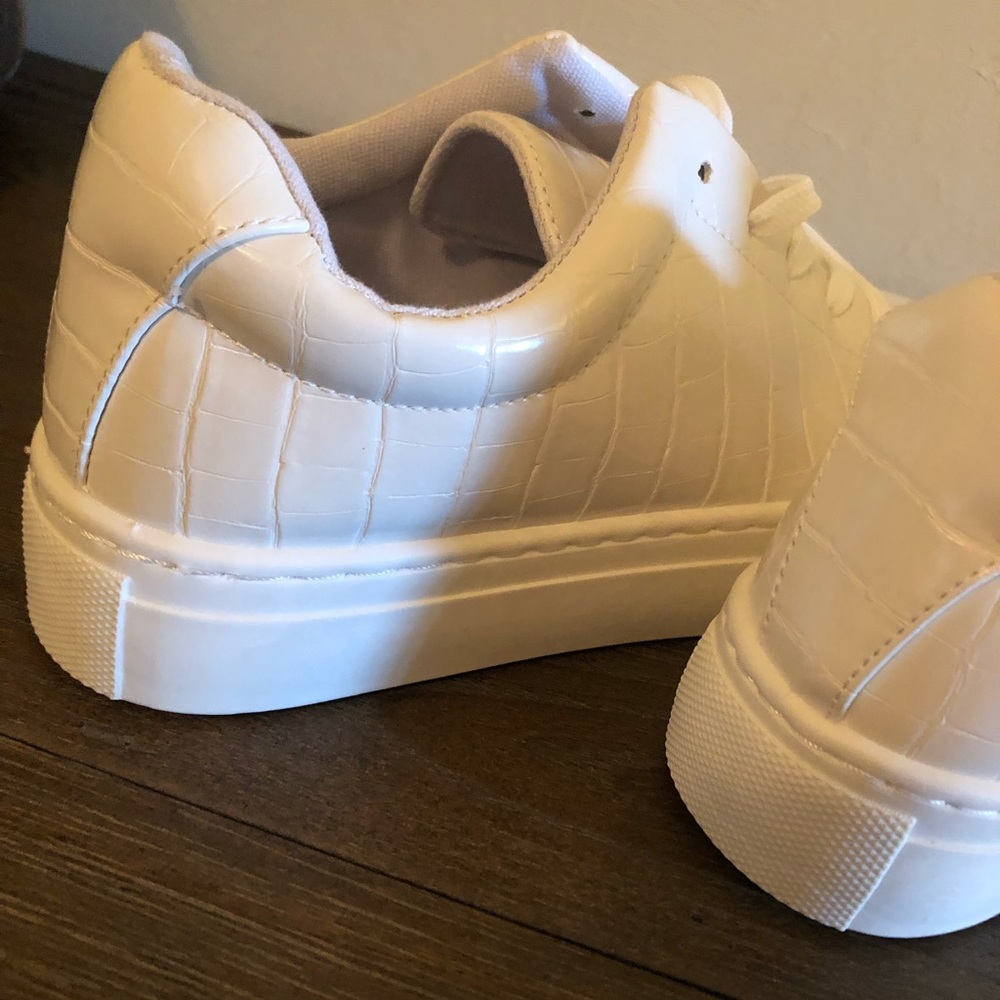 White Platform Sneakers